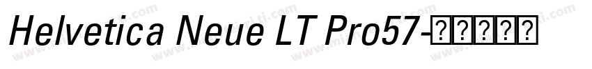 Helvetica Neue LT Pro57字体转换
